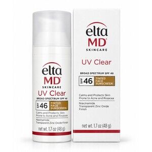 EltaMD UV Clear Tinted Face Sunscreen SPF 46 1.7 oz Exp 10/2027 NEW